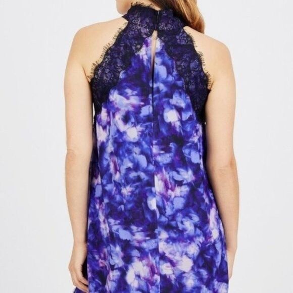 Badgley Mischka Lace Trapeze Mini Dress size 10 - Picture 5 of 15